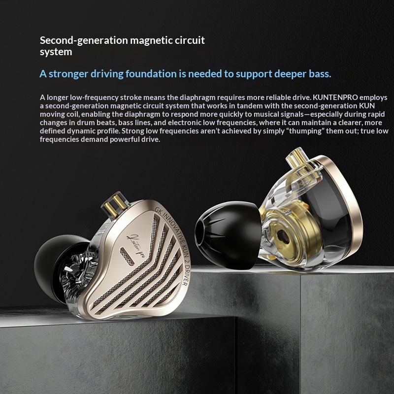 Audiophile Headphone Wired - GK KUNTEN PRO HiFi In Ear