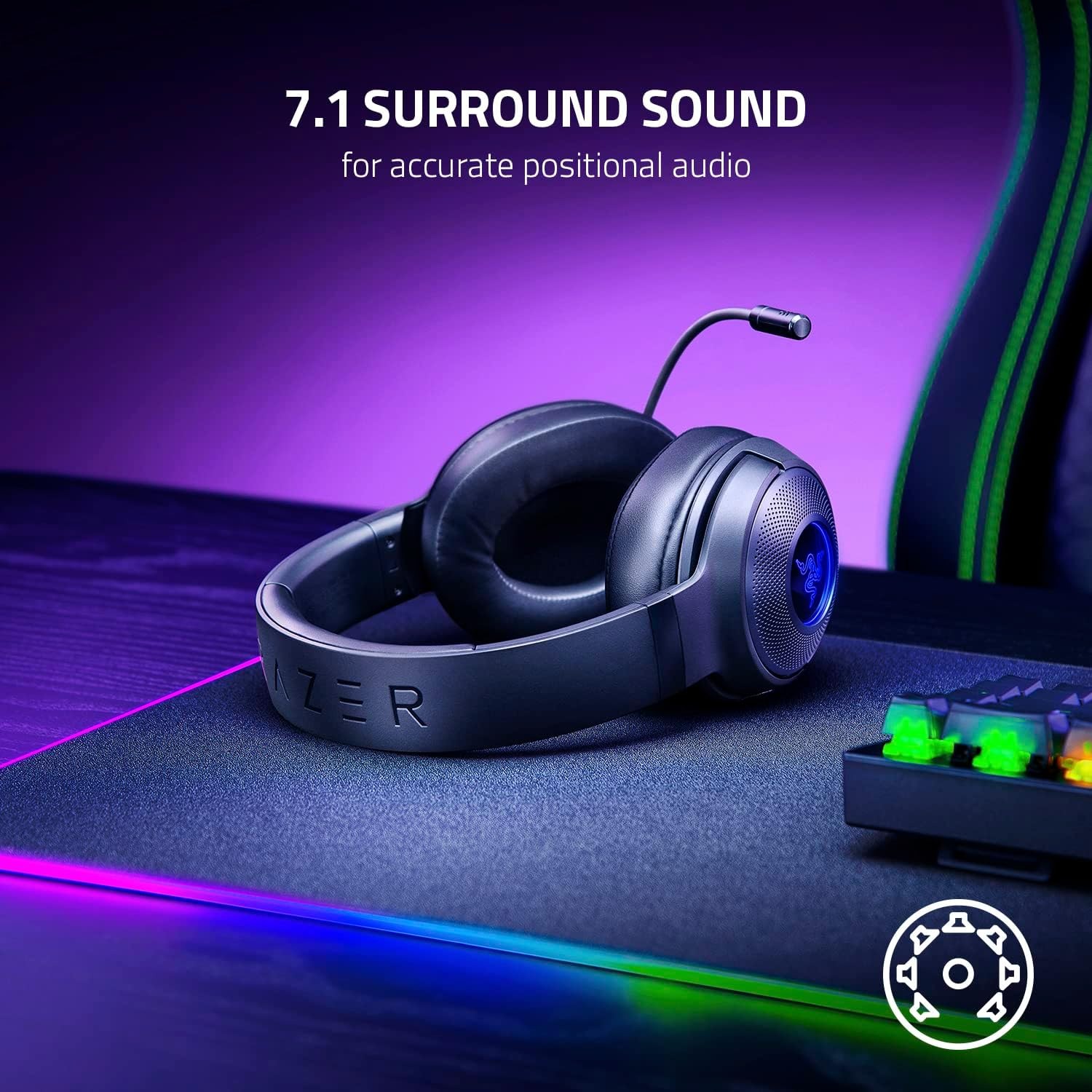 Razer Kraken V3 X Wired USB Ga - огляд і ціна Gaming Headset Rgb