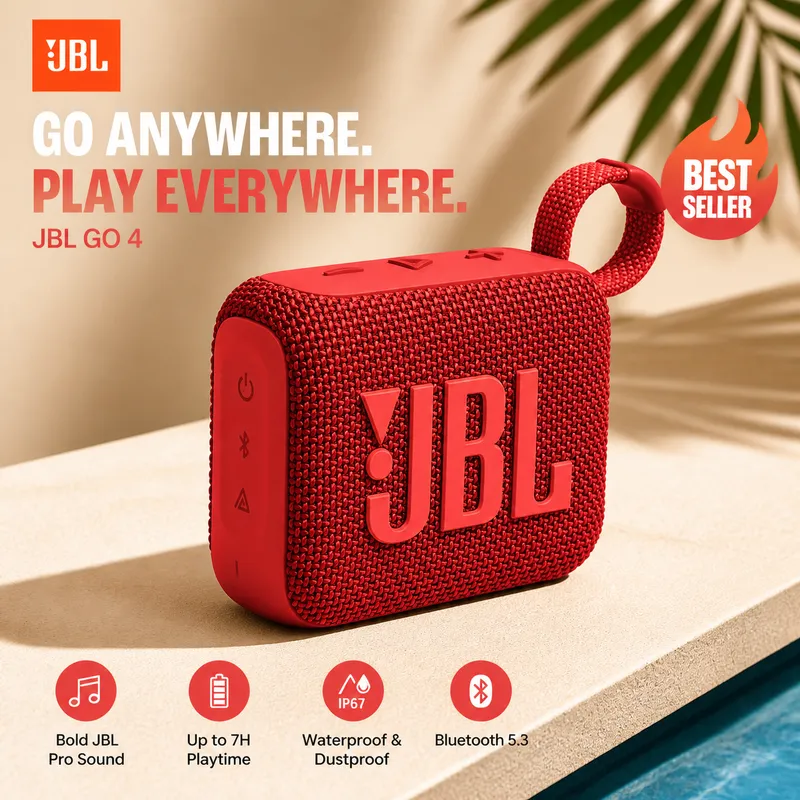 JBL GO4 Small Portable Stereo  - огляд і ціна Jbl Speaker Go 4