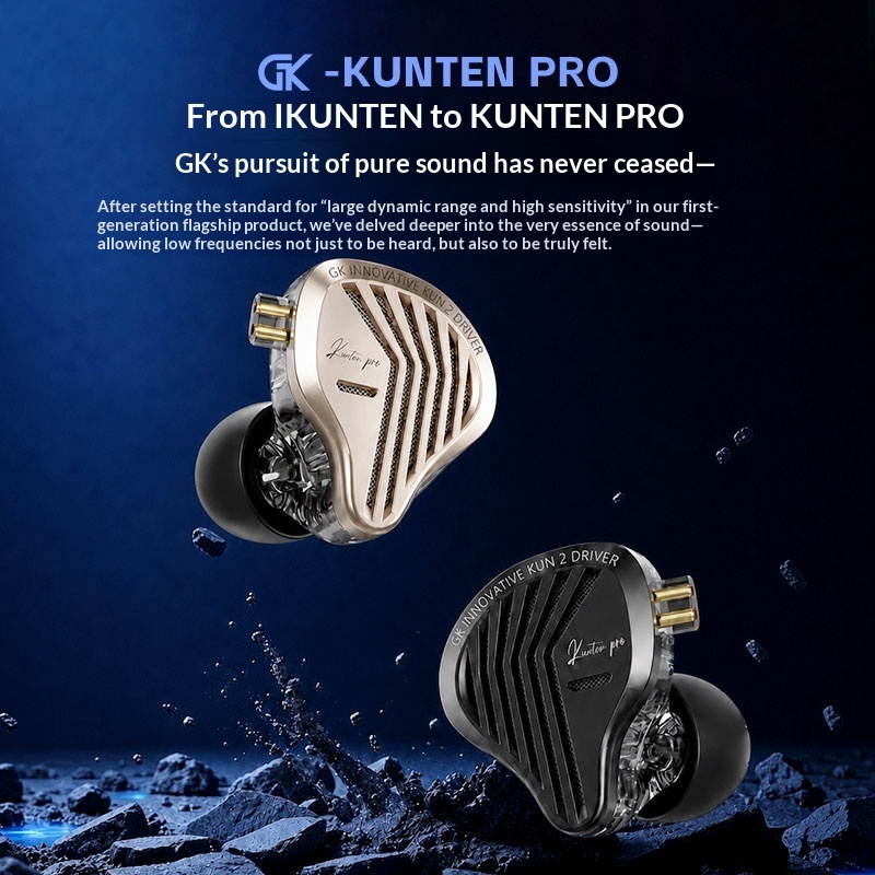 GK KUNTEN PRO HiFi In Ear Earp - огляд і ціна Audiophile Headphone Wired