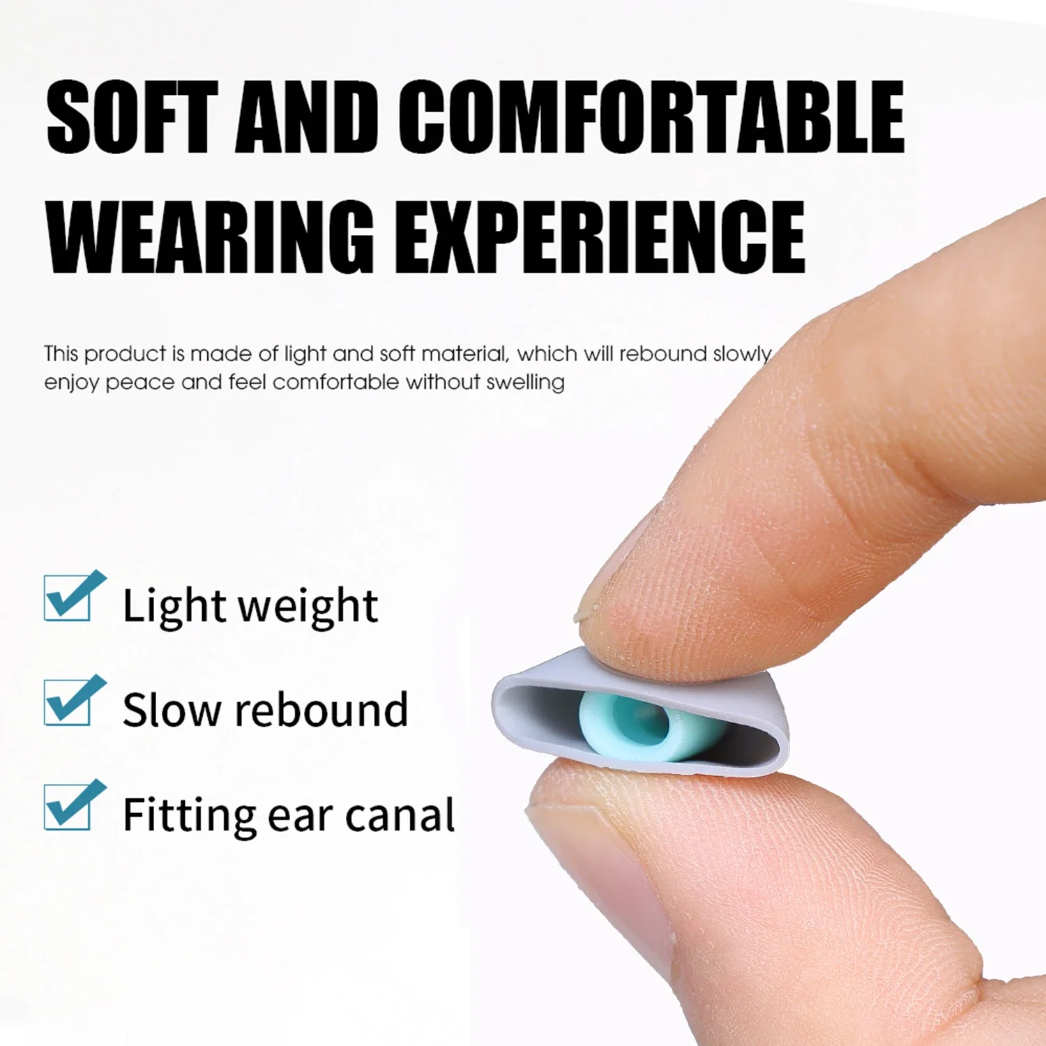 Noise Cancelling Earbuds Soft  - огляд і ціна Silicone Ear Tip Replacement