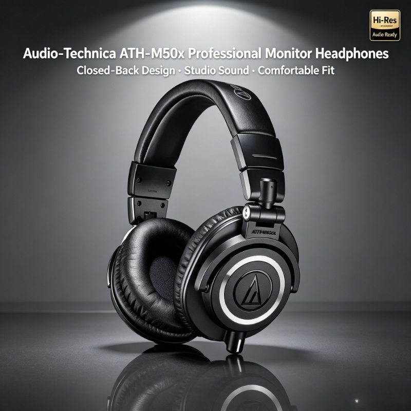 Audio-Technica ATH-M50X  Over  - огляд і ціна Audio Technica Headphone Ath-M50X