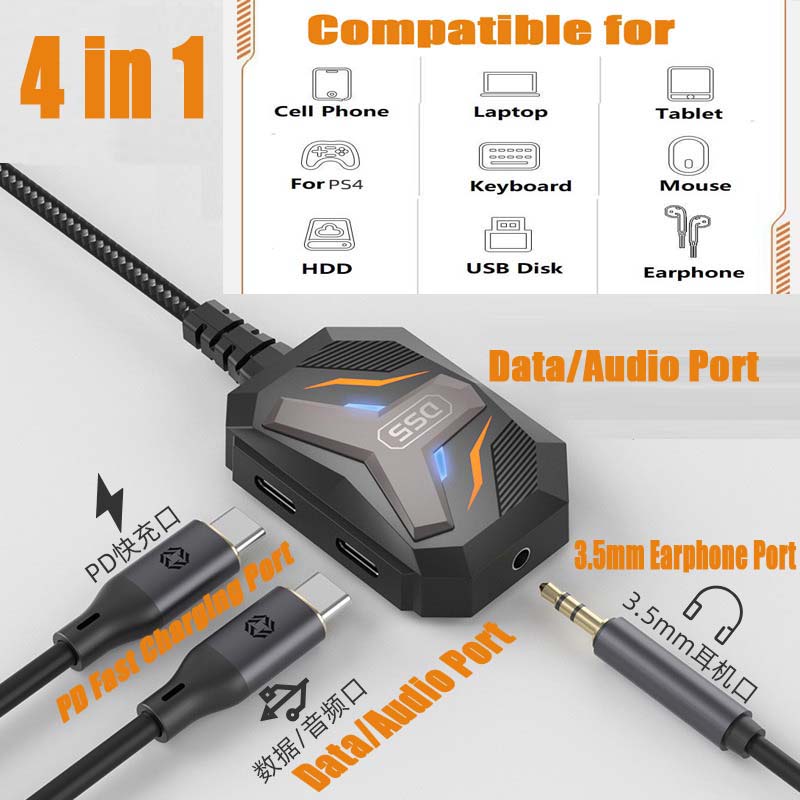 Type C Splitter USB C to 3.5mm - огляд і ціна Cable Extension 3.5